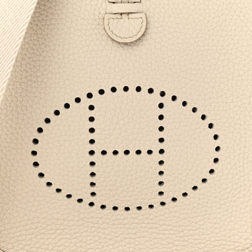 HERME?S AMAZONE EVELYNE TAURILLON CLEMENCE LEATHER TPM BETON CROSSBODY