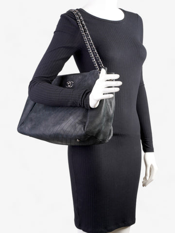Chanel Large CC Tote Black Leather