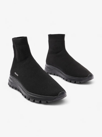 Prada High Top Sock Sneakers Black Cotton EU 39 UK 6