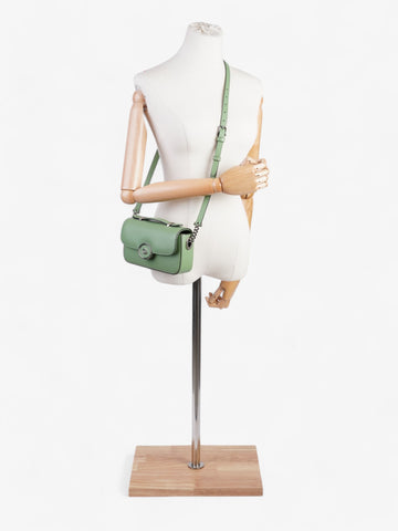 Gucci EC Shoulder Bag Light Green Leather Mini