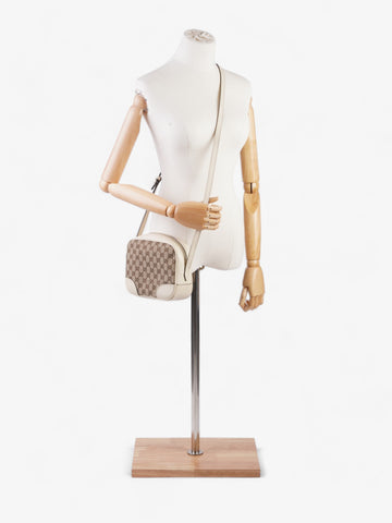 Gucci Bree Beige And Ebony EC Supreme Canvas