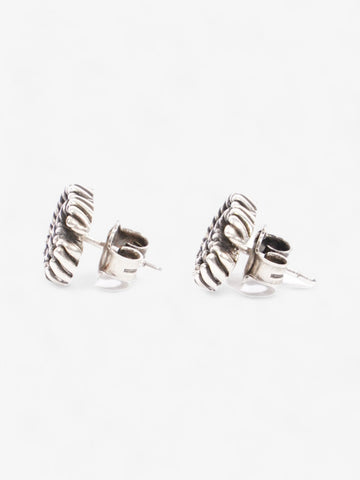 Gucci EC Stud Earrings Silver Silver Sterling
