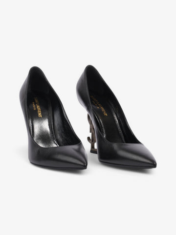 Saint Laurent Opyum Heels 110 Black Leather EU 38.5 UK 5.5