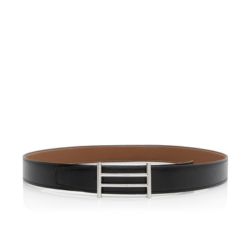 Hermes Box Togo Calfskin Rider Reversible Belt - Size 38 / 95 (SHF-23286)