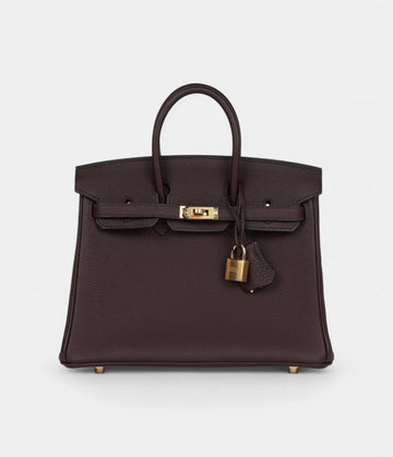 Hermès Birkin 25 Rouge Sellier Togo Gold Hardware