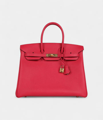 Hermès Birkin 35 Rose Extreme Epsom Gold Hardware