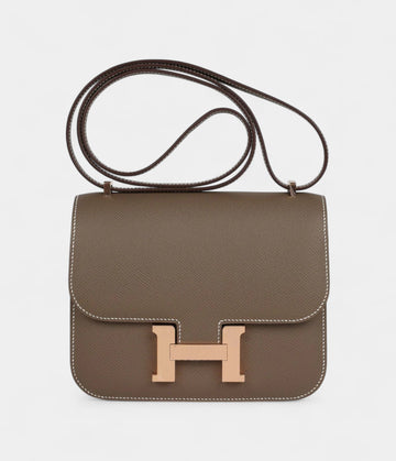 Hermès Constance 18 Etoupe Epsom Rose Gold Hardware