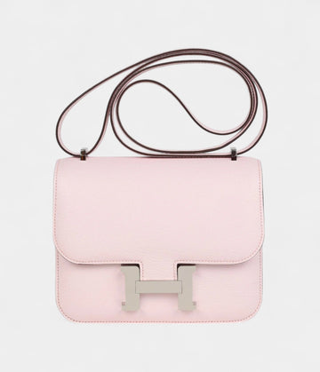 Hermès Constance 18 Rose Darling Chevre Mysore Palladium Hardware