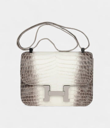 Hermès Constance 24 Himalaya Matte Niloticus Crocodile Palladium Hardware