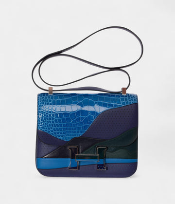 Hermes Constance 24cm Limited Edition Au Bout Du Monde Palladium Hardware