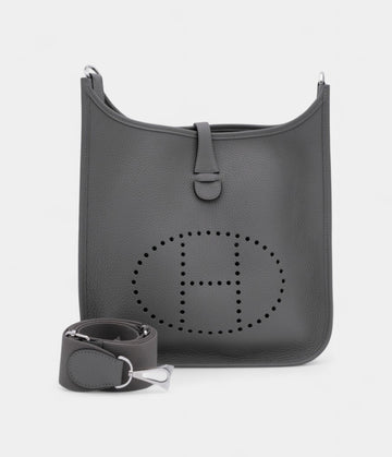 Hermès Gris Meyer Clemence Evelyne III 29 Palladium Hardware