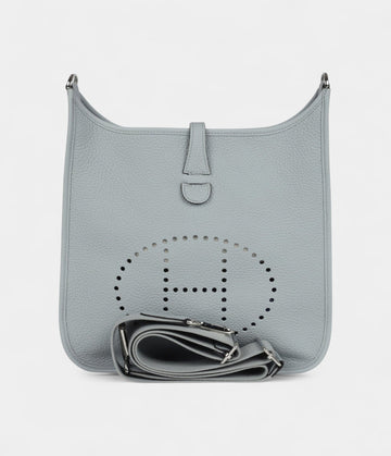 Hermès Evelyne III PM Glacier Blue Clemence Palladium Hardware