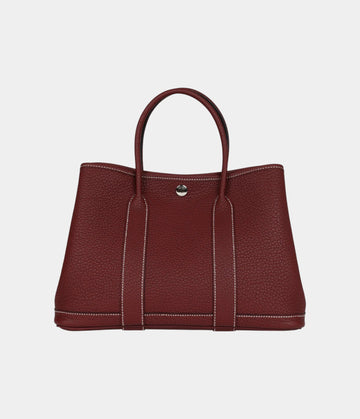 Hermès Garden Party 30 Rouge H Negonda Palladium Hardware