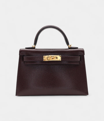 Hermès Kelly II Sellier Mini Rouge Sellier Chevre Leather Gold Hardware