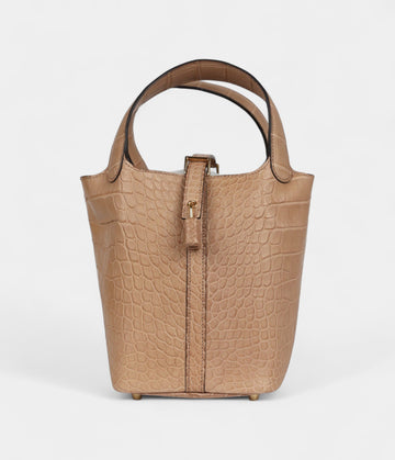 Hermès Picotin Lock 18 Chai Matte Alligator Gold Hardware
