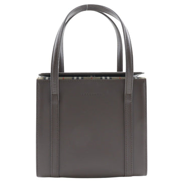 Burberry Box Handbag Nova Check Leather