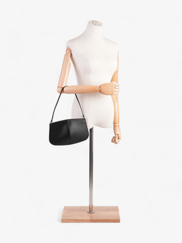 Louis Vuitton Demi Lune Pochette Black Epi Leather