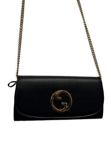 GUCCI-BLONDIE CONTINENTAL CHAIN WALLET
