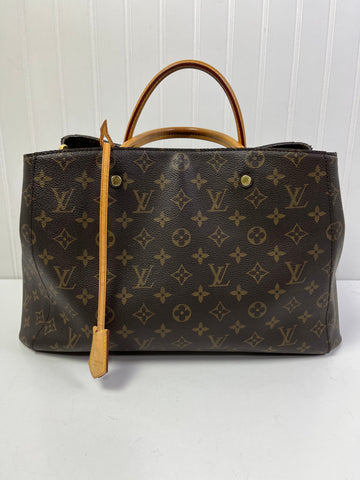 HANDBAG LUXURY DESIGNER by LOUIS VUITTON In BROWN, Size: LARGE