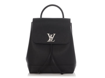 Louis Vuitton Black Calfskin Lockme Backpack