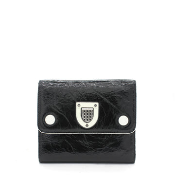 Dior Patent Leather Diorama Wallet Black