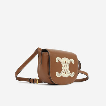 Folco Cuir Tromphe - Tan Embroidered