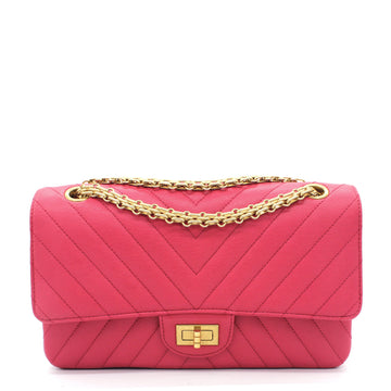 Chanel Fushia Chevron Reissue Medium Calfskin Flap Bag