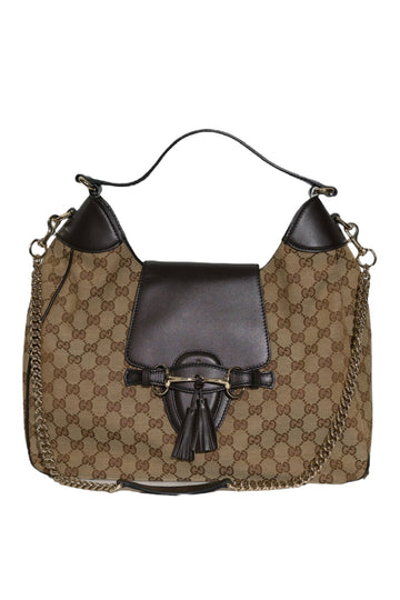 GUCCI - GG Canvas Horsebit Emily Tassel
