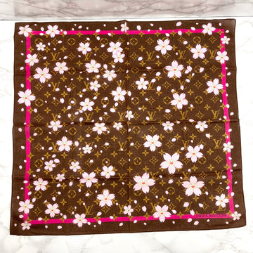 LOUIS VUITTON Cherry Blossom Scarf Takashi Murakami