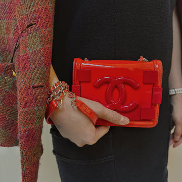 Chanel Limited Edition 2014 Runway Red Ombre CC Flap Bag
