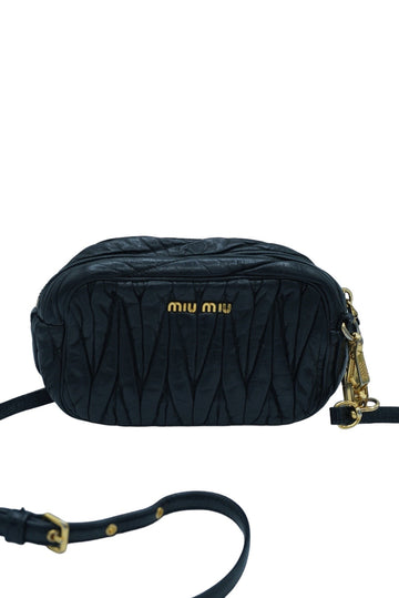 MIU MIU - Black Camera Crossbody Bag
