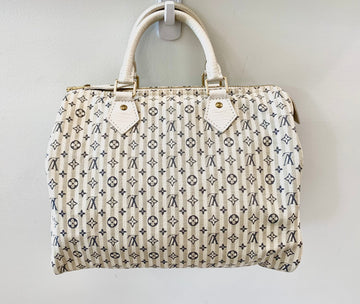 LOUIS VUITTON MONOGRAM MINI LIN CROISETTE SPEEDY 30 BAG