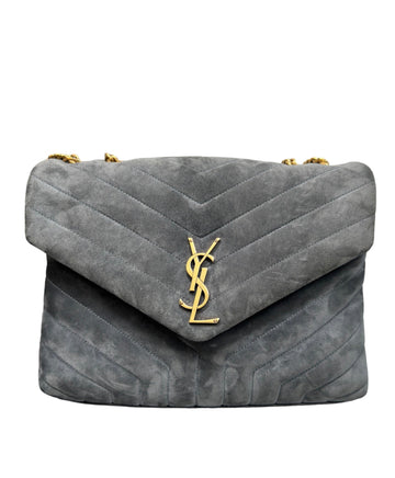 SAINT LAURENT - LouLou Quilted Suede Medium