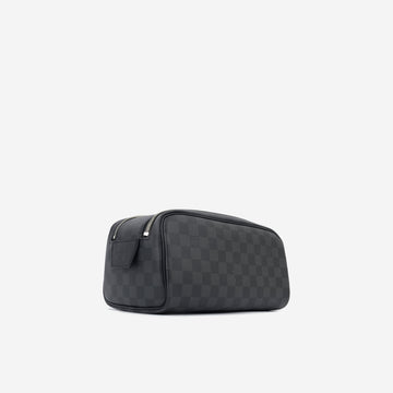 Dopp Kit Toilet Pouch - Damier Graphite