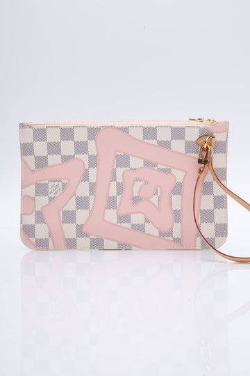 LOUIS VUITTON Damier Azur Tahitienne Wristlet