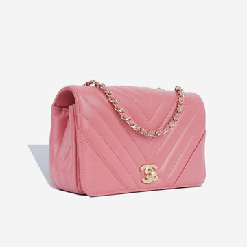 Mini Chevron Flap - Pink CSHW