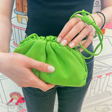 BOTTEGA VENETA The Pouch Mini Leather Clutch Bag