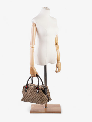 Gucci Match ball Boston Beige And Ebony EC Supreme Canvas