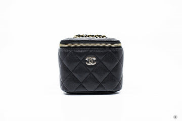 Chanel APY Small Vanity Black / C Caviar Shoulder Bags Pbhw