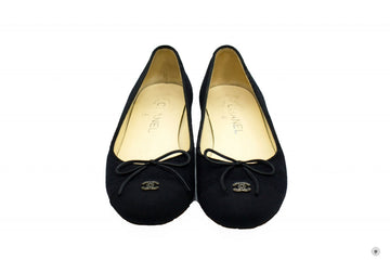 Chanel Ballerinas  Black Fabric . Flat