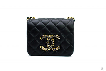 Chanel ASB Mini Flap Bag Black /  Lambskin Shoulder Bags Gbhw