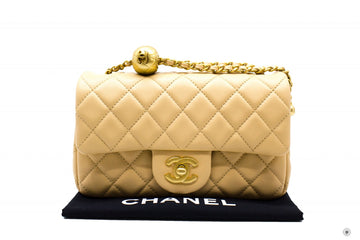 Chanel ASB Classic CC Flap  Beige / NG Lambskin Shoulder Bags Gbhw