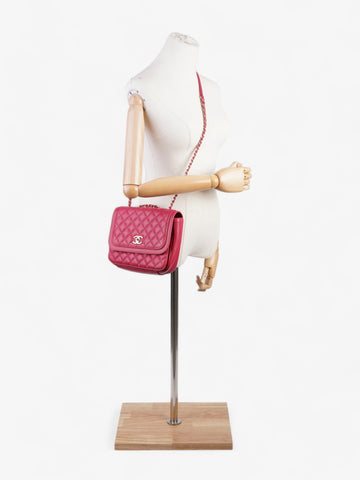 Chanel Lovely Day Pink Lambskin Leather Small