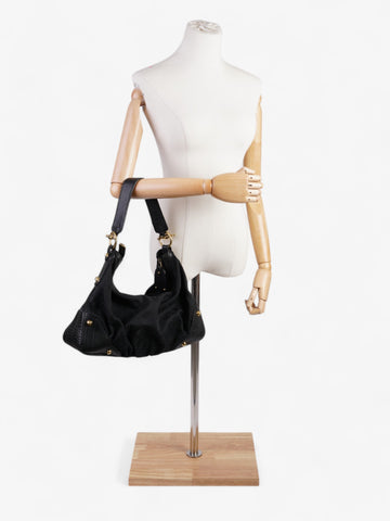 Gucci Jockey Hobo Black / EC Supreme Canvas Medium