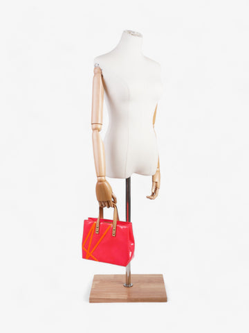 Louis Vuitton x Robert Wilson Reade Tote Fluorescent Pink / Fluorescent Orange Vernis Leather Mini