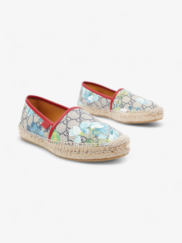 Gucci EC Blooms Espadrilles EC Supreme / Bloom / Hibiscus Red Coated Canvas EU 37 UK 4