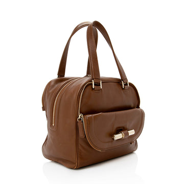 Jimmy Choo Calfskin Justine Large Tote (SHF-15970)