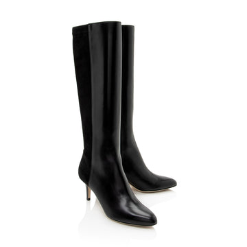 Jimmy Choo Calfskin Suede Aden Knee High Boots - Size 9.5 / 39.5 (SHF-22348)