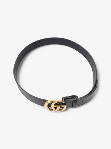 Gucci CS Marmont Belt Black / Gold Leather 90cm / 36"
