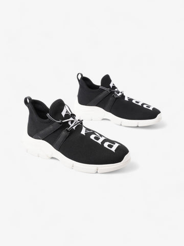 Prada XY Logo Sock Sneakers Black / White Knit EU 37 UK 4